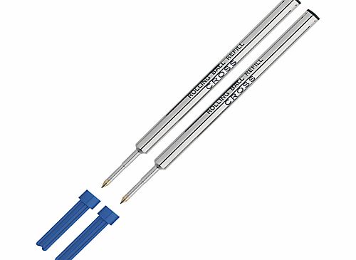 Cross Rollerball Pen Refill, Pack of 2, Blue