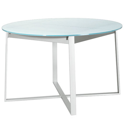 Cross Round Extending Dining Table