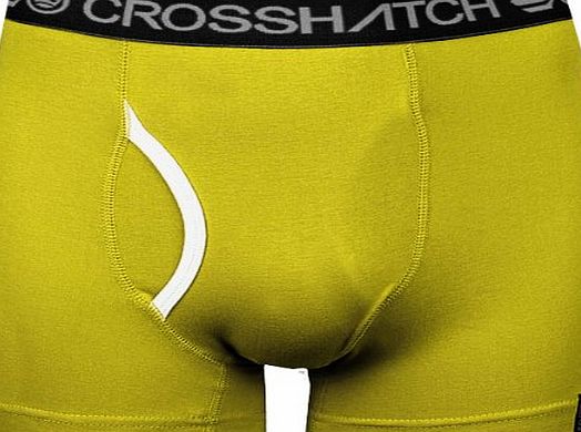 Crosshatch Ablaze Plain Boxer Shorts Mens Yellow L