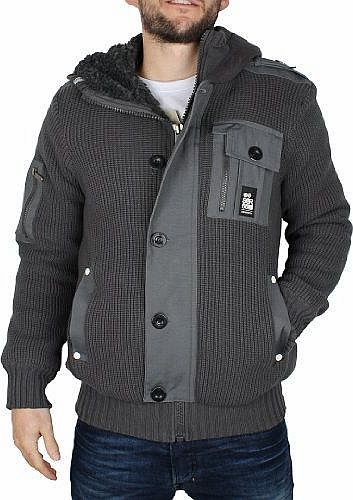 Crosshatch  Mens Darksons Fur Lined Knit, Grey, Medium