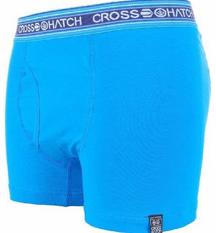 Crosshatch Fireglow Mens Boxer Short Blue L