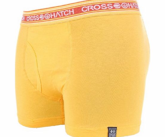 Crosshatch Fireglow Mens Boxer Short Yellow S