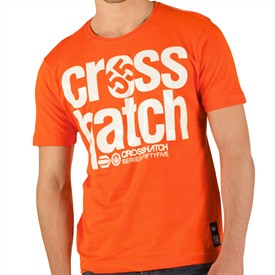 CrossHatch Mens Brainbridge T-Shirt Orange