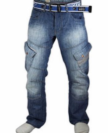 Crosshatch Mens Crosshatch Corona Jeans Light Wash_42_R