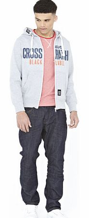 Crosshatch Mens Foxhall Zip Through Hooded Top