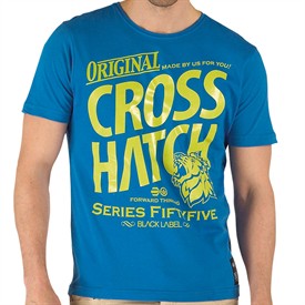 CrossHatch Mens Kazzie T-Shirt Azure