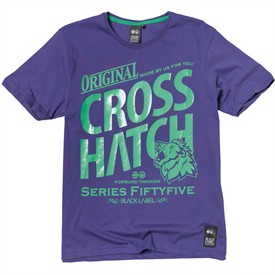 CrossHatch Mens Kazzie T-Shirt Purple
