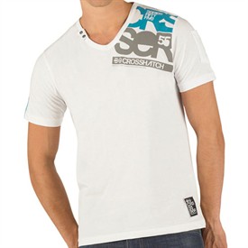 CrossHatch Mens Lipz T-Shirt White
