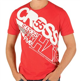 CrossHatch Mens Looka T-Shirt Red