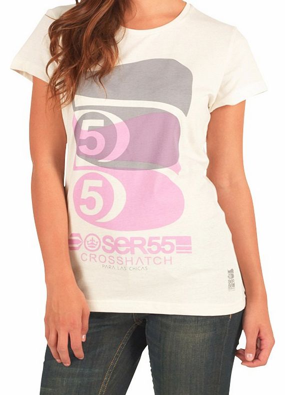 Crosshatch Womens Allfive T-Shirt Vaporous Grey