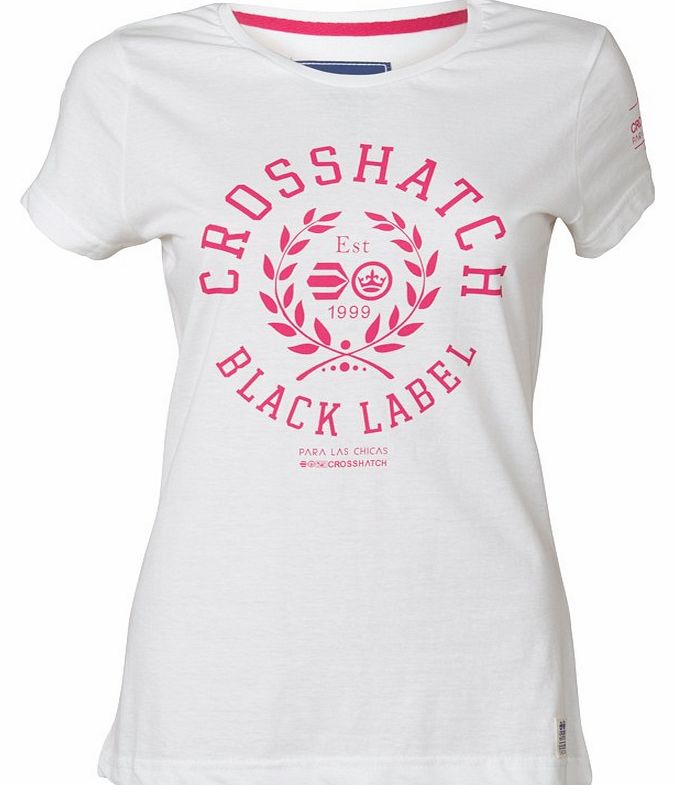 Crosshatch Womens Penelope T-Shirt Lily White