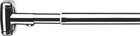 Croydex, 1228[^]17232 Curved S/Steel Chrome 1080-1850mm 17232