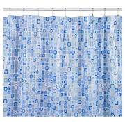 Patterned Shower Curtain Anti-Bac, Geo