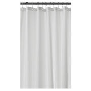 Croydex Plain Vinyl Shower Curtain Anti-Bac White