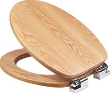 Croydex, 1228[^]8998C Sit-Tight Fitzroy Toilet Seat Solid Oak