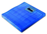 Wave Electronic Bathroom Scales Dark Blue