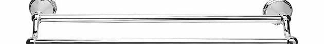 Croydex Westminster Double Towel Rail, Chrome
