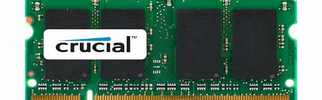Crucial 2GB, 200-pin SODIMM, DDR2 PC2-5300 memory module