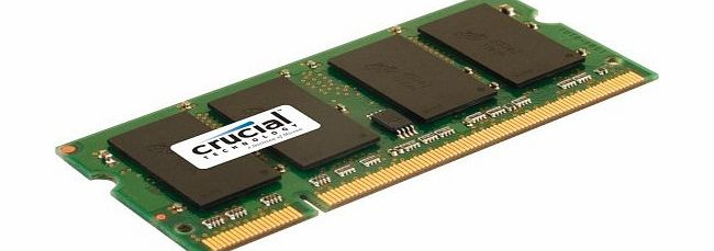 Crucial 2GB, 200-pin SODIMM, DDR2 PC2-6400 Memory Module