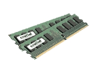 CRUCIAL 2x1GB DDR2 PC2-5300 CL=5 FULLY BUFFERED ECC DDR2-667 1.8V 128Meg x 72