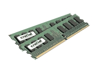 CRUCIAL 2x512MB DDR2 PC2-4200 CL=4 UNBUFF ECC DDR2-533 1.8V 64Meg x 72
