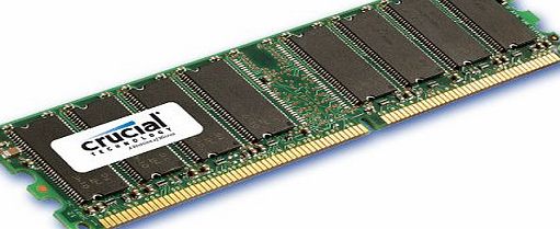 Crucial 512MB PC3200 DDR Desktop Memory Upgrade 184-pin Dimm