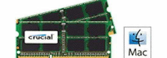Crucial Ram memory upgrades 4GB kit (2GBx2) DDR3 PC3 10600 1333Mhz for latest 2011 Apple iMacs , Macbook Pros and Mac Minis
