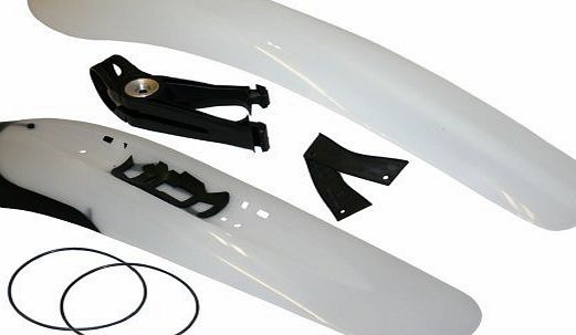 Crud  Catcher amp; Race Guard Mountain Bike Mudguards White