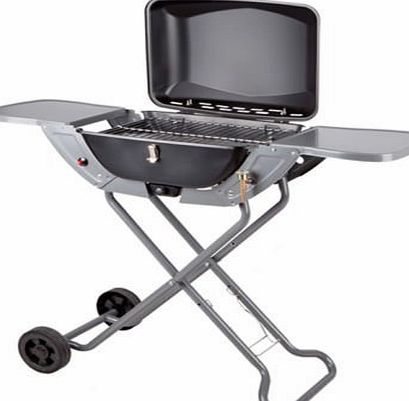 Crusader Folding Gas Barbecue Combo BBQ Trolley Portable Picnic Table Top Stove