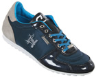 Cruyff Alano Blue/Grey Material Trainers