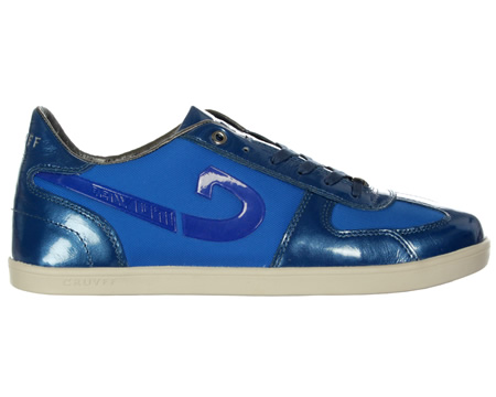 Cruyff Battista Flash Blue Mesh/Patent Trainers