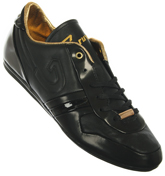 Cruyff Classics Cruyff Minimalistic Logo Black and Gold Trainers