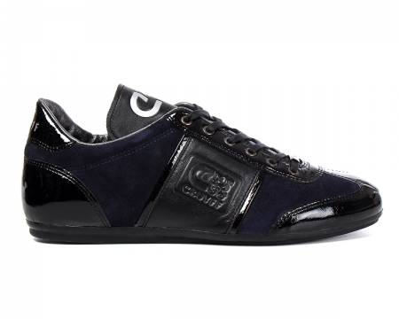 Integrale Navy/Black Suede Trainers