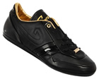 Cruyff Minimalistic Logo Black/Gold Leather