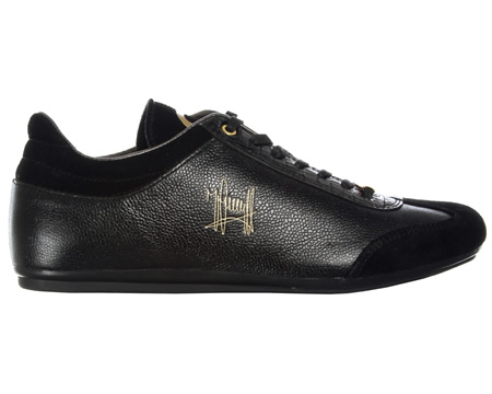 Cruyff Osvaldo Black Leather Trainers