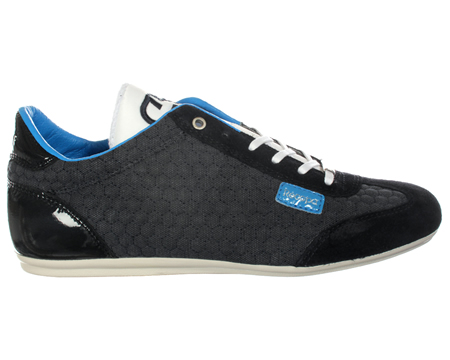 Cruyff Recopa Classic Blue/Grey Canvas Trainers