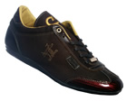 Cruyff Recopa Classic Brown/Gold Leather Trainers