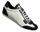 Cruyff Recopa Classic White/Blue Leather Trainers