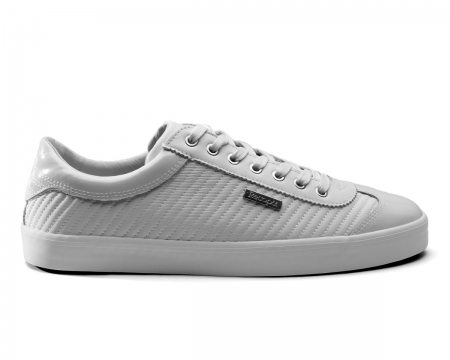 Santi White Quilted Trainers