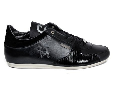 Cruyff Unidad Black Leather Trainers