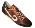 Cruyff Vanenburg Brown/White/Red Leather Trainers