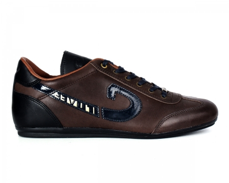 Cruyff Vanenburg Dark Brown Leather Trainers