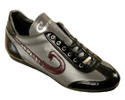 Cruyff Vanenburg Grey/Claret Leather Trainers