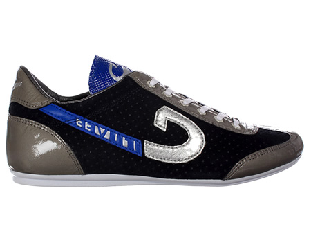 Cruyff Vanenburg Navy/Platinum Perforated Suede