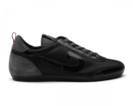 Cruyff Vicenzo Barcelona Black Mesh Trainers