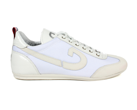 Vicenzo White Mesh/Leather Trainers