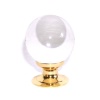 crystal Ball Cupboard Knob 30mm Gold