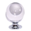 crystal Ball Cupboard Knob 35mm Chrome
