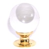 crystal Ball Cupboard Knob 35mm Gold