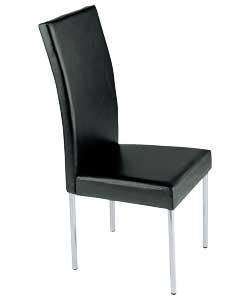 Black Leather Effect Chairs